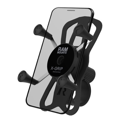 RAM X-Grip Phone Mount with RAM Tough-Strap Handlebar Base