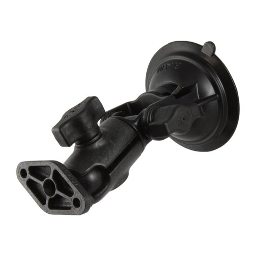RAM Twist-Lock Composite Suction Cup Ratchet Mount with Diamond Plate