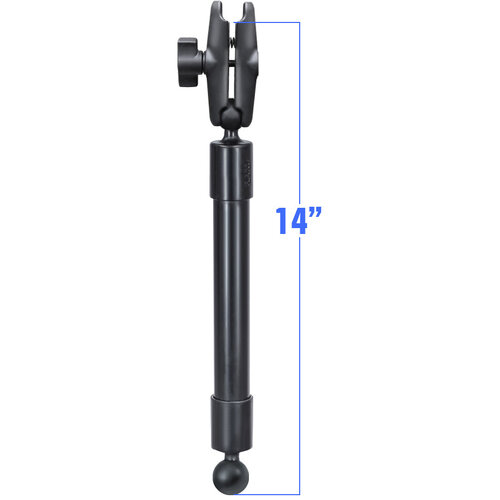 RAM 14" PVC Pipe Extension with Ball Ends & Double Socket Arm