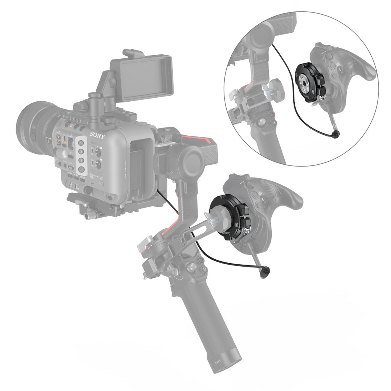 SmallRig Handgrip Rosette Adapter for SONY FX6 3403-1 - Image 5