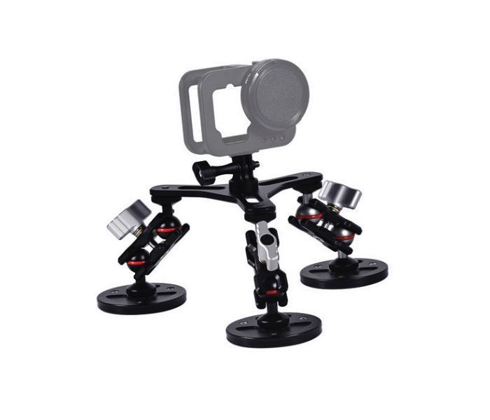 images Flexible CNC Triple Magnet Vehicle Mount for Action Cameras - Image 1
