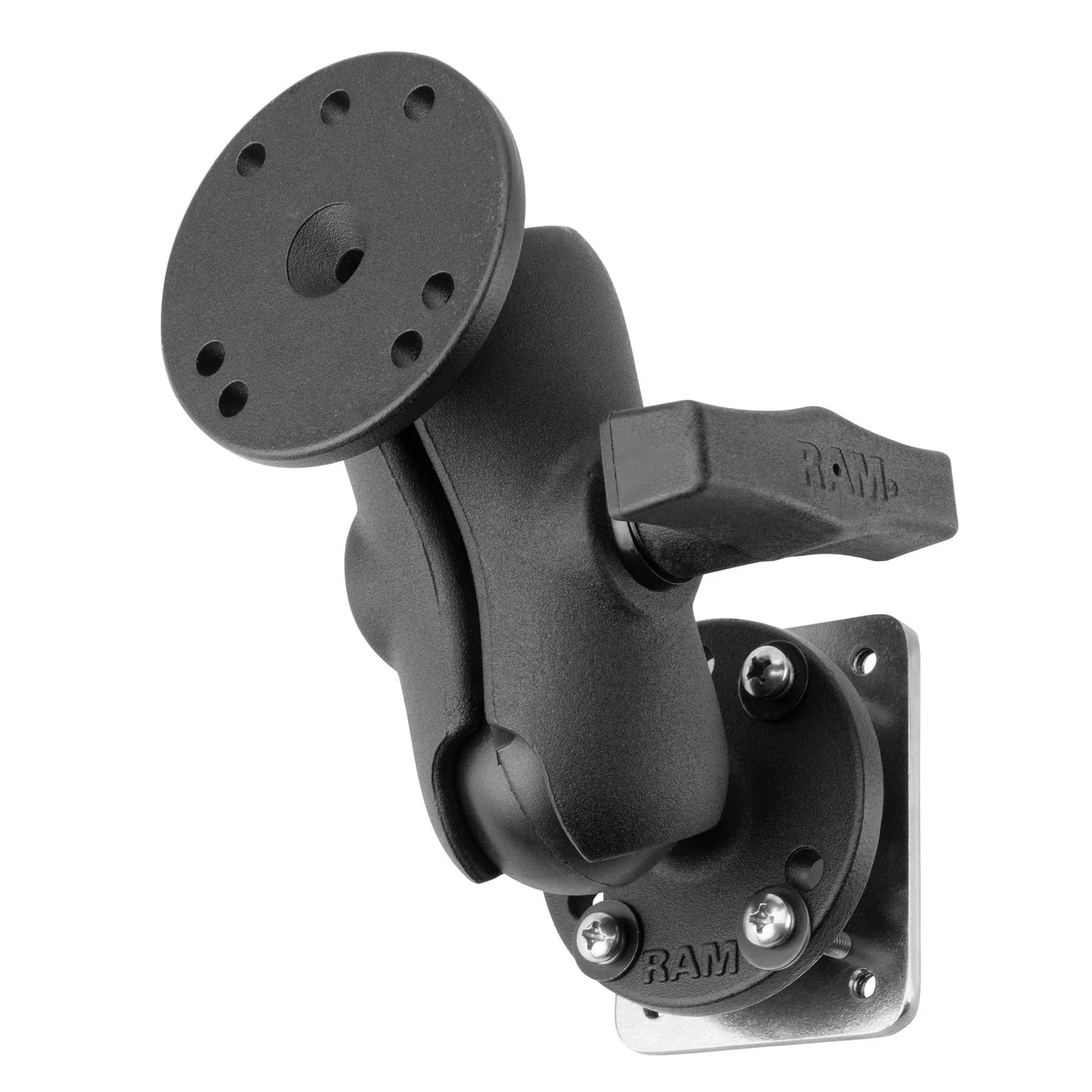 images RAM Drill-Down Dashboard Mount with Backing Plate - C Size Short - Image 1