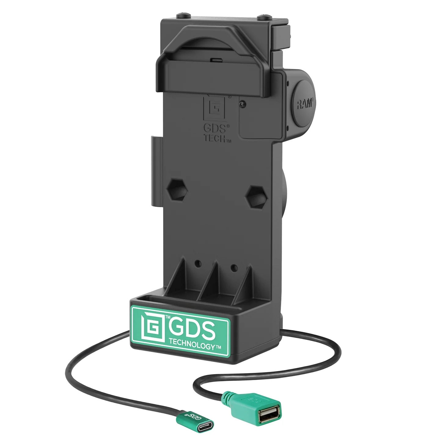images GDS Uni-Conn Non-Locking Spring Loaded Power + Single USB-A Dock - Image 1