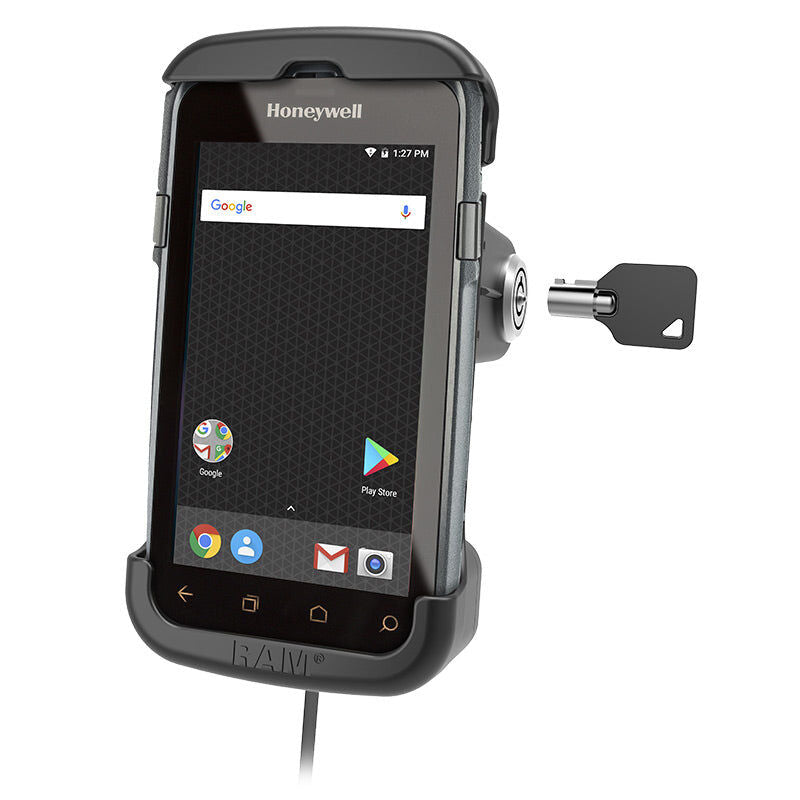 images RAM Key-Locking Form-Fit Powered Dock for Honeywell CT50, CT60 Series - Image 1
