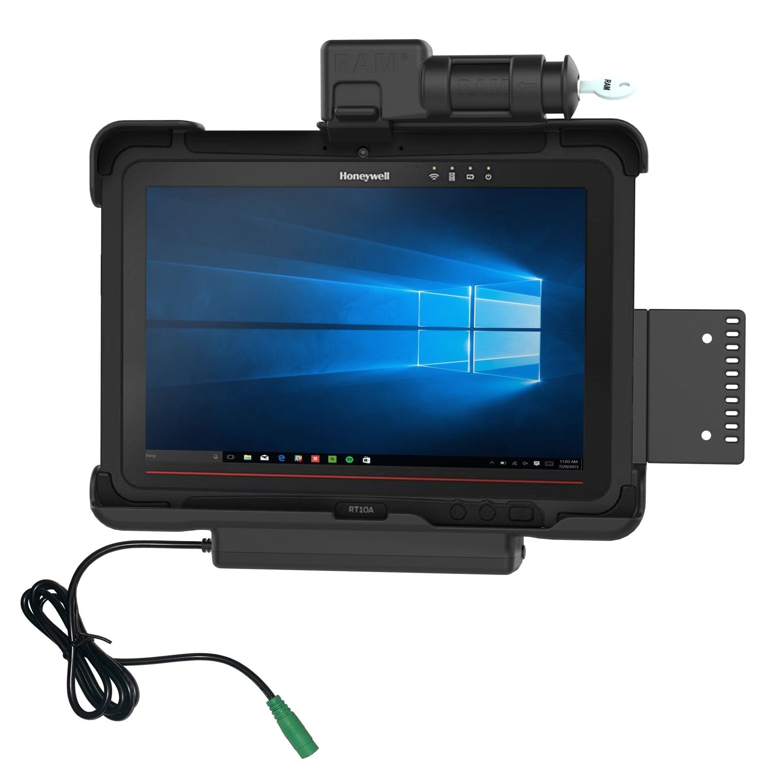 images RAM Key Locking Powered Dock for Honeywell RT10 Tablet - Image 1