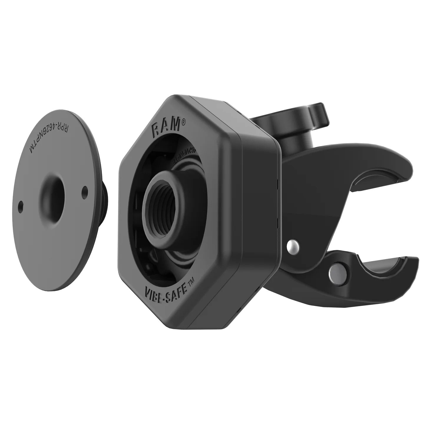 images RAM Tough-Claw Small Clamp Base with Vibe-Safe Adapter - Image 1