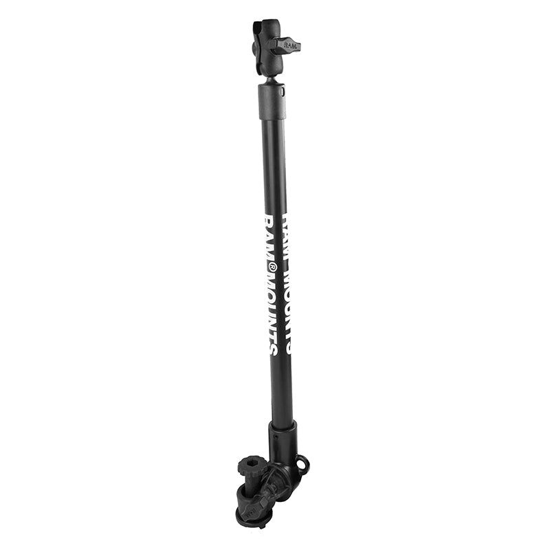 images RAM Tough-Pole Single Pipe Mount with RAM Track-Node Base - Image 1