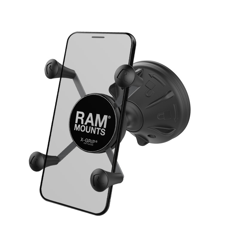 images RAM X-Grip Phone Mount with RAM Mighty-Buddy Suction Cup - Image 1