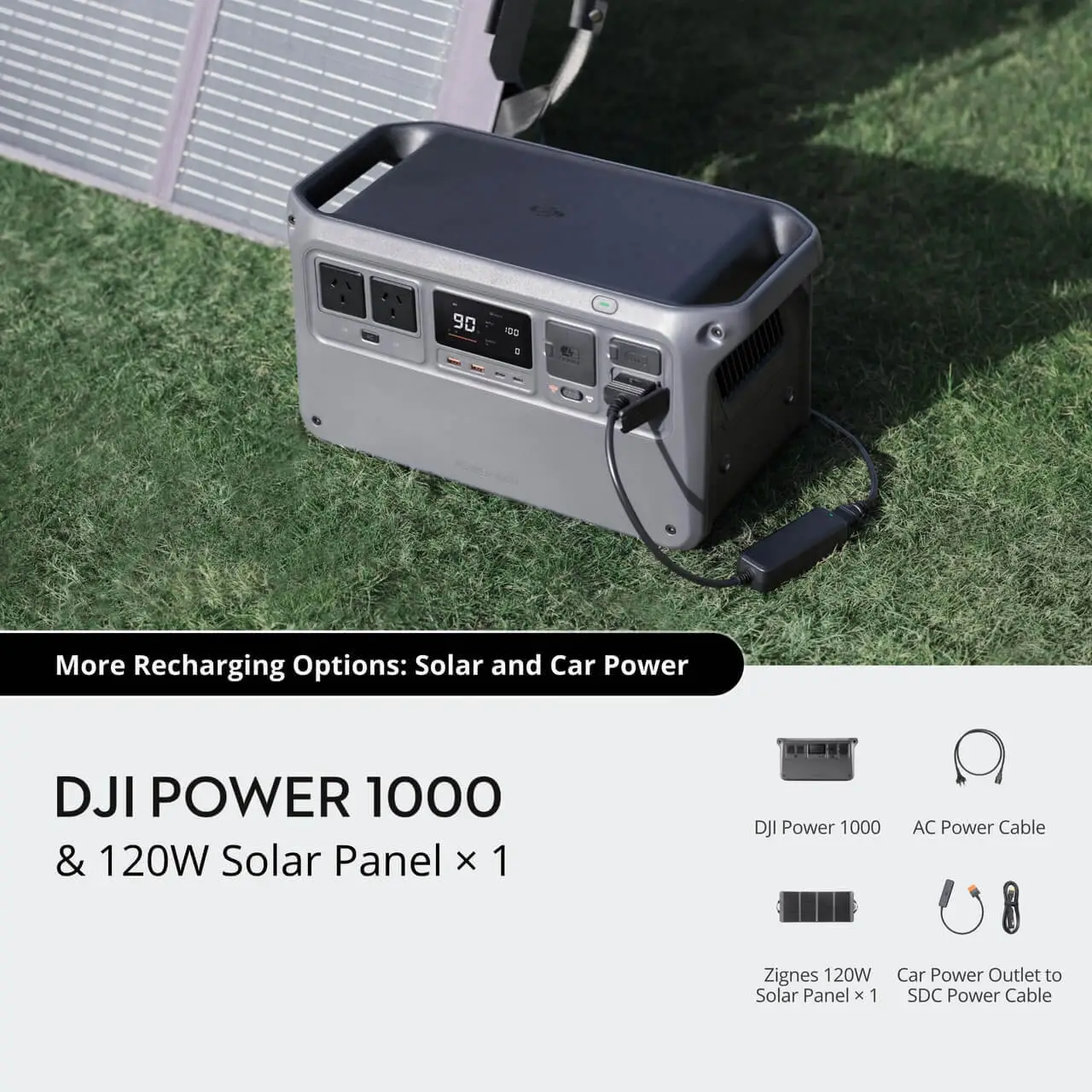 DJIPOWERCOM1.jpg DJI Power 1000 & 120W Solar Panel × 1 - Image 1