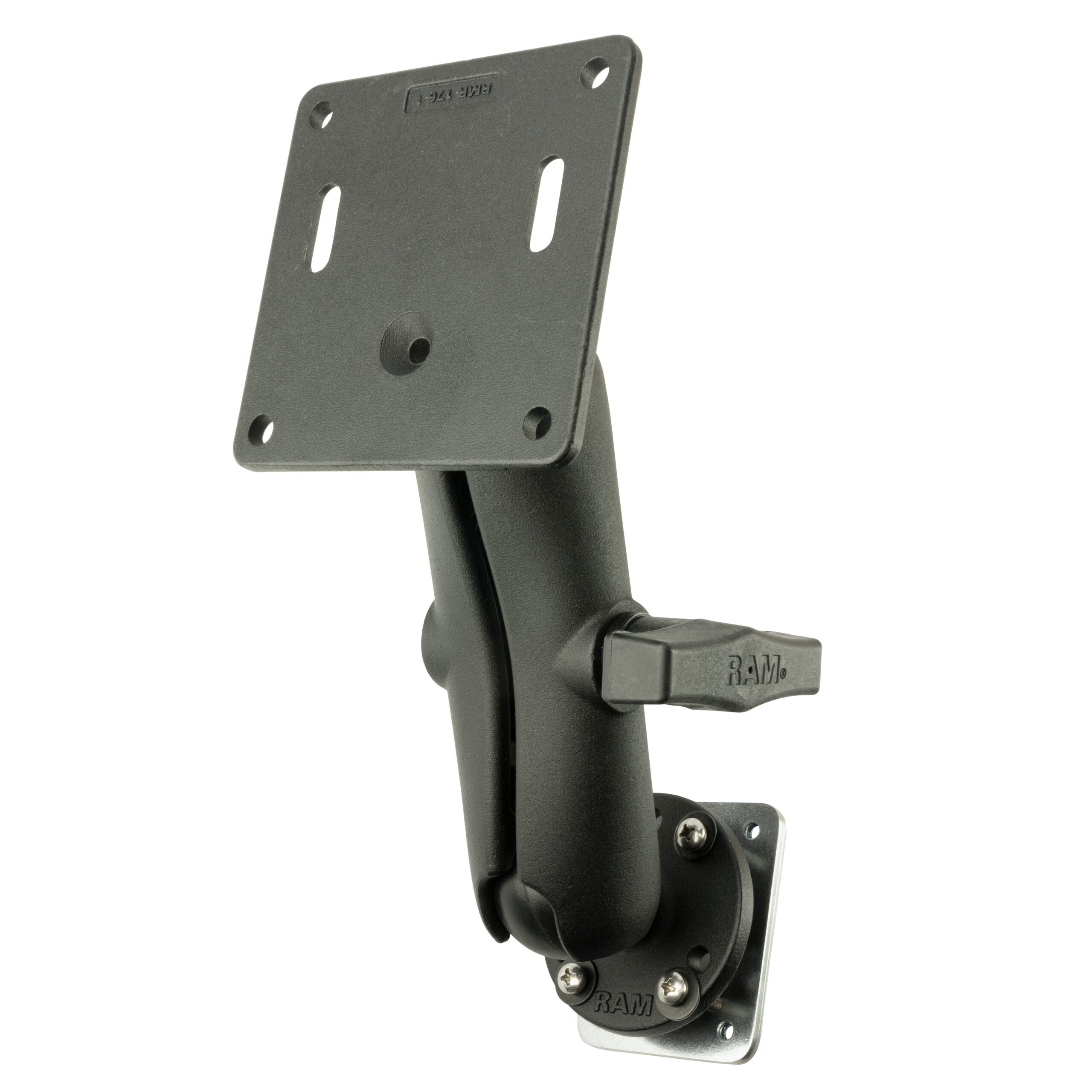 RAM-101-2461-225B2U.jpg RAM® Universal Backing Plate Mount with 75x75mm VESA Plate - Image 1
