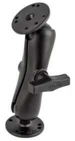 RAM Double Ball Mount with Two Round Plates - C Size Medium