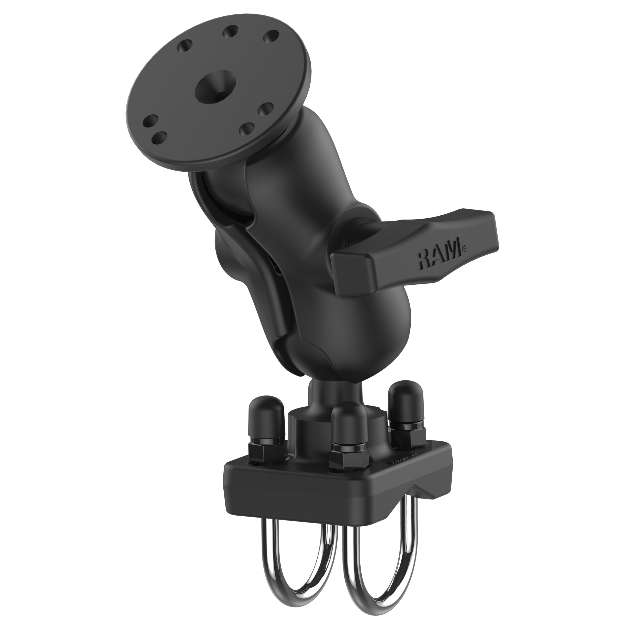 RAM-101U-B-235.jpg RAM® Double U-Bolt Rail Mount for Smaller Rails - C Size Short - Image 1