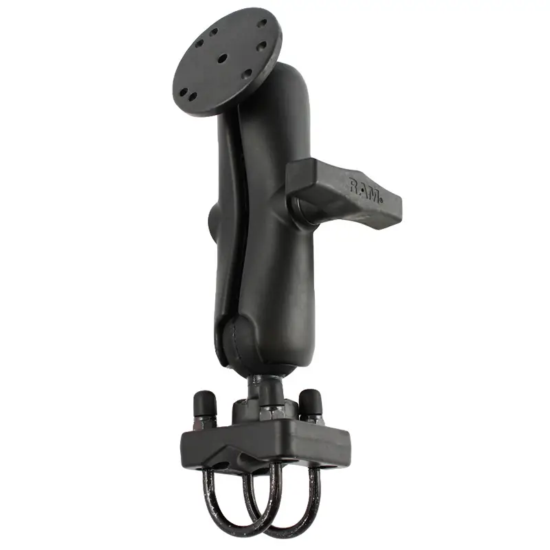 RAM-101U-CA1.jpg RAM Mount 1.5" Ball Rail Mount with U-Bolt & AMPs Pattern - Image 1