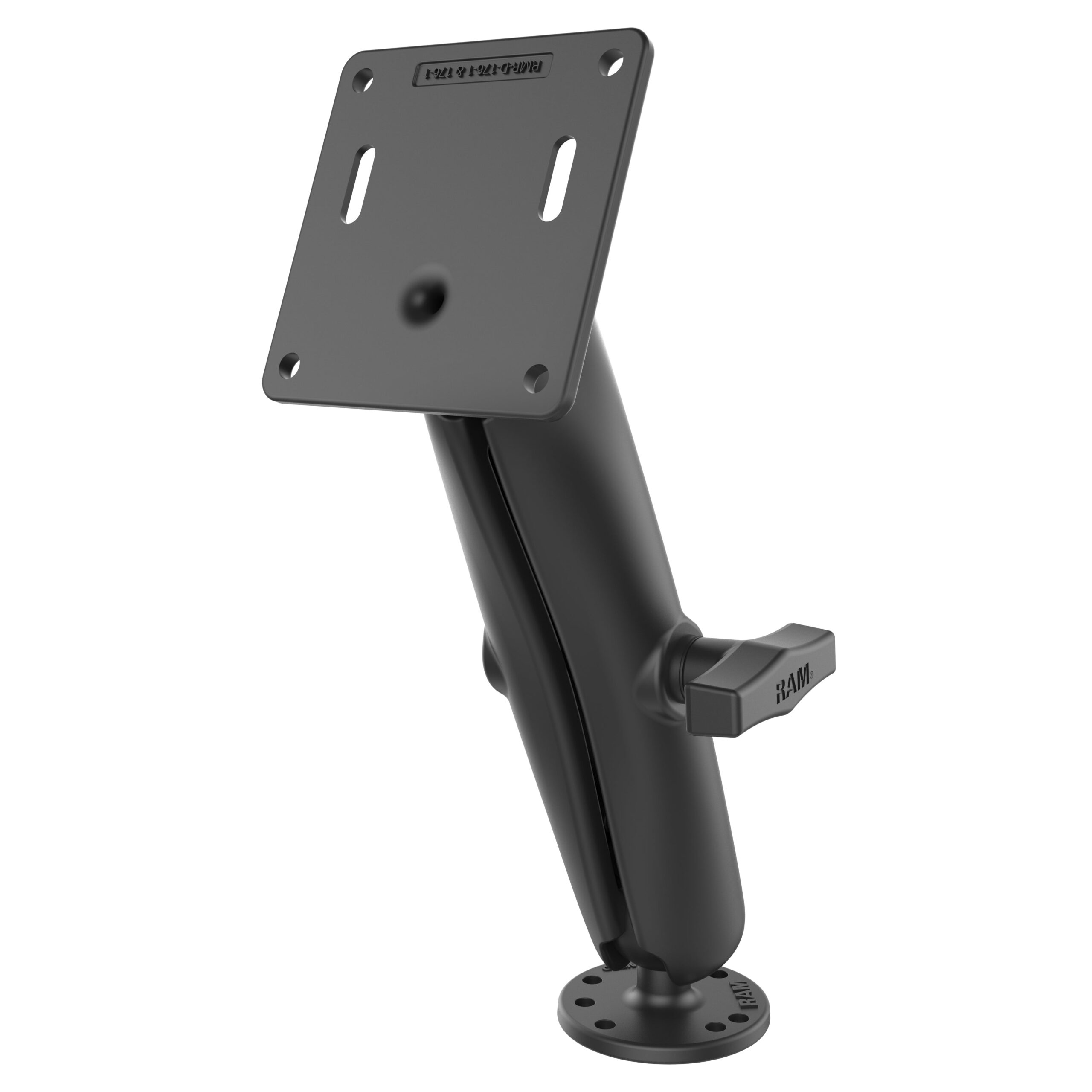 RAM-101U-D-2461.jpg RAM® Double Ball Mount with 75x75mm VESA Plate - C Size Long - Image 1