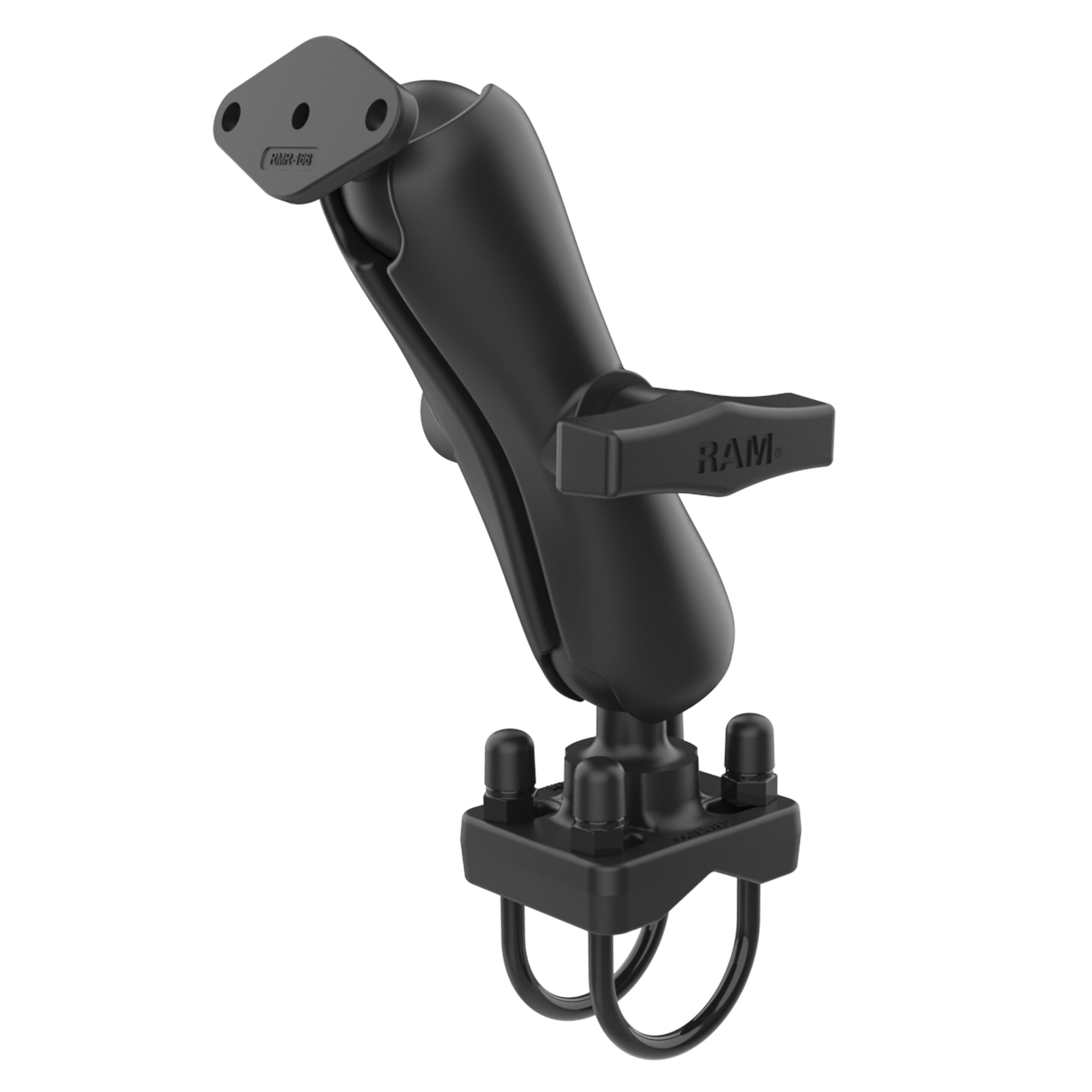 RAM-138U-235-1.jpg RAM® Double U-Bolt Rail Mount for Larger Rails with Diamond Plate - Image 1
