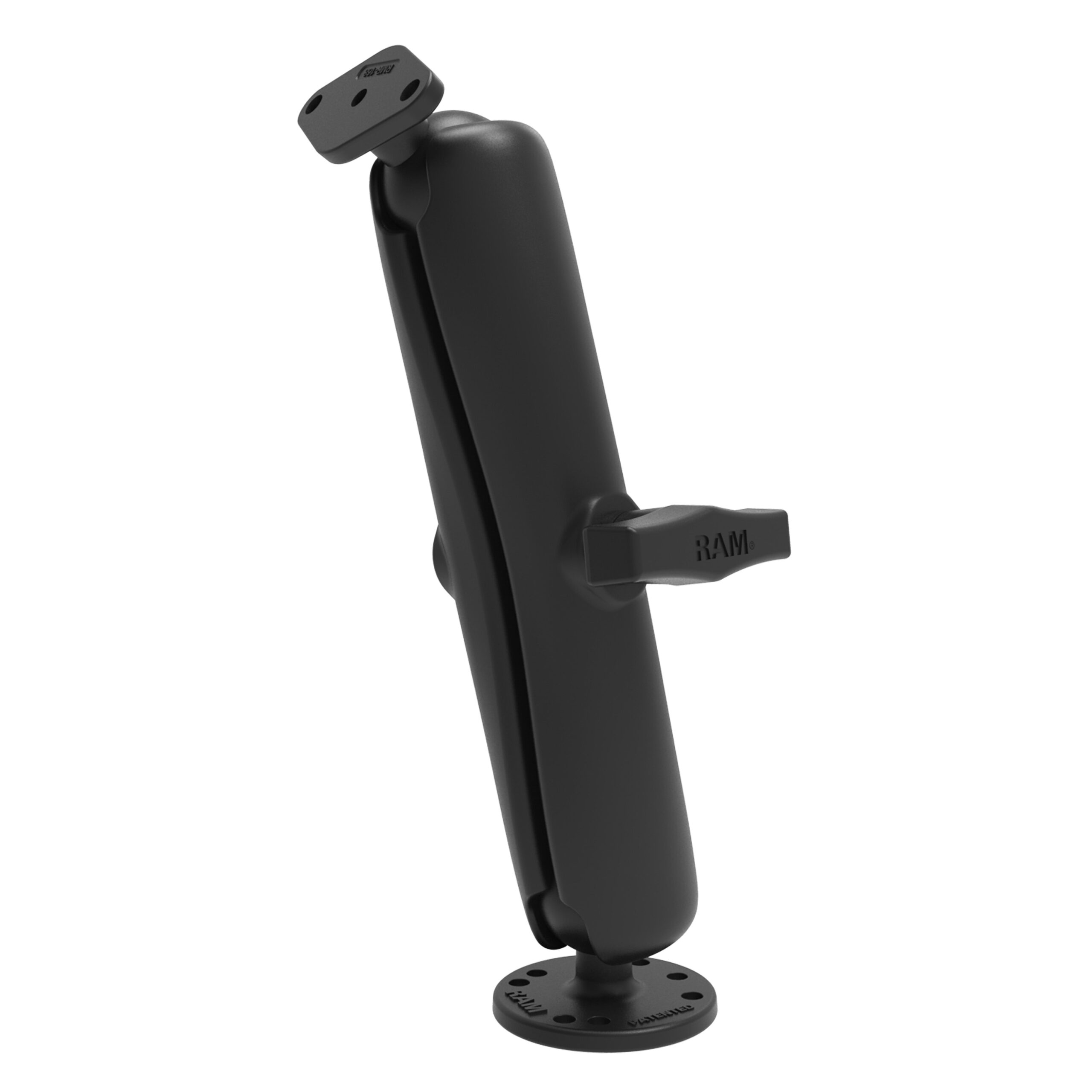 RAM-138U-D.jpg RAM® Double Ball Mount with Diamond Plate Adapter - Long - Image 1