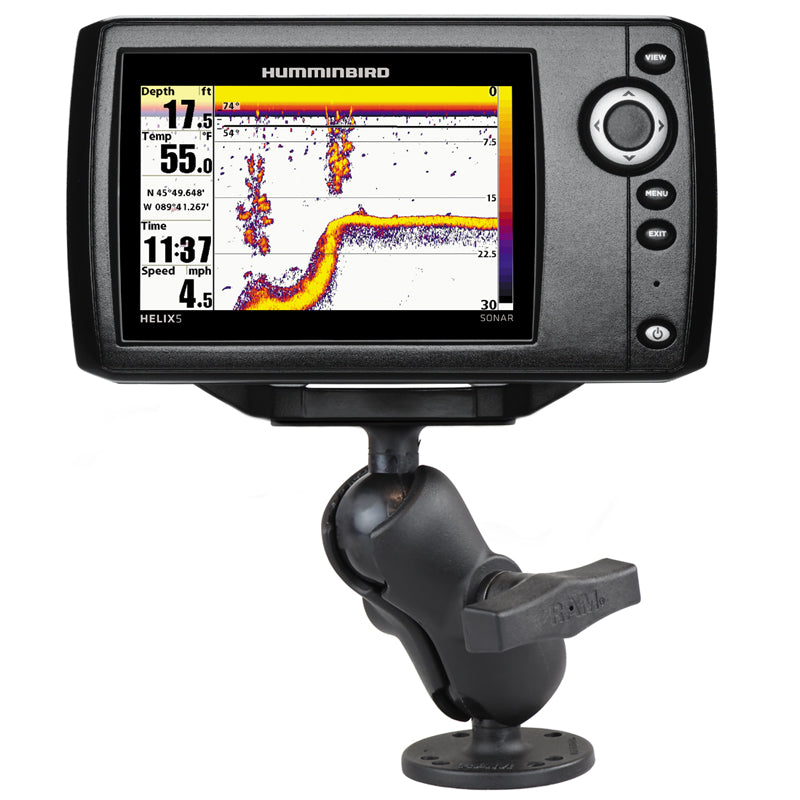 RAM-202-153-B-202U.jpg RAM® Drill-Down Double Ball Mount for Humminbird Helix 5 - Short - Image 1
