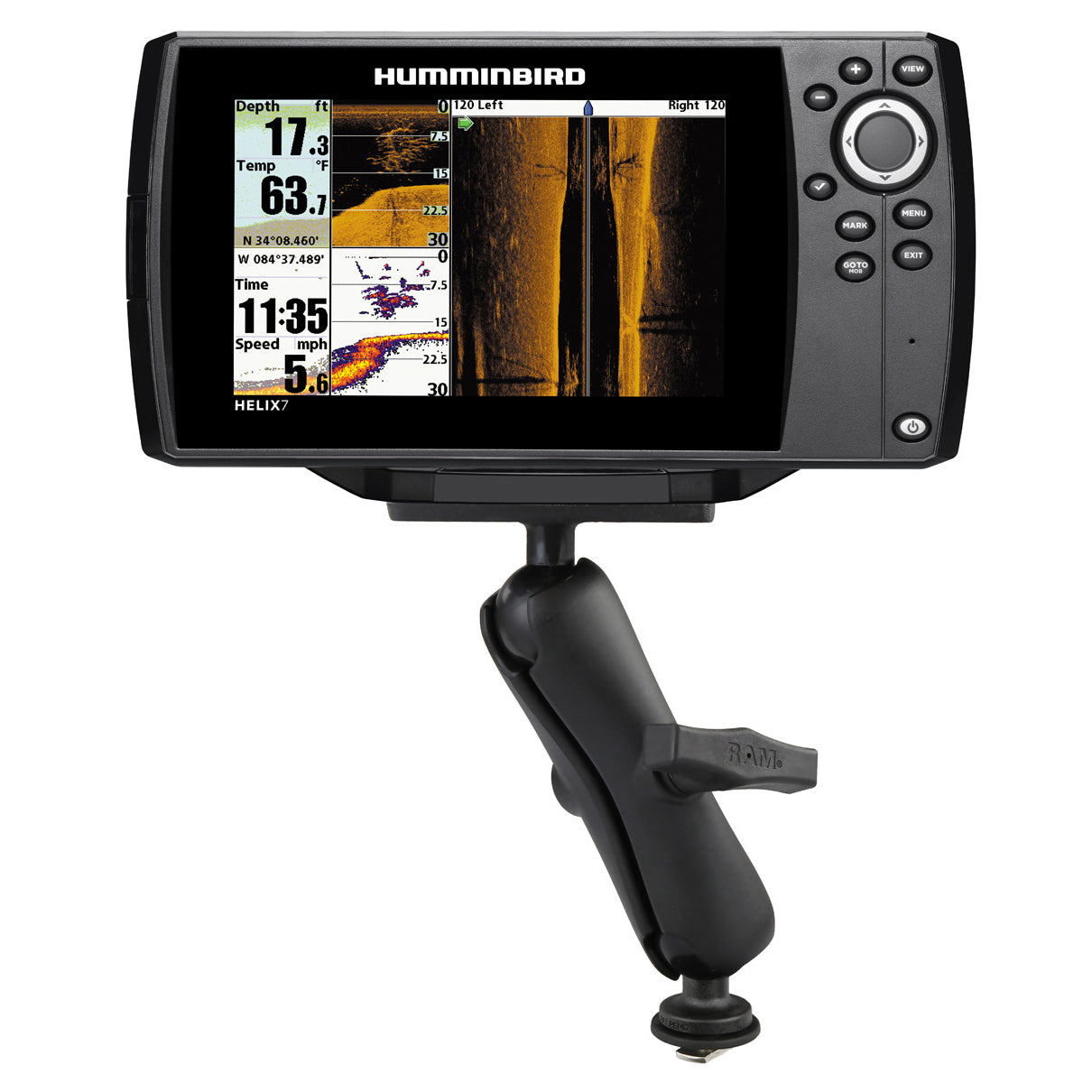 RAM-202-24-354-TRA1U.jpg RAM® Track Ball™ Mount for Humminbird Helix 7 - Image 1