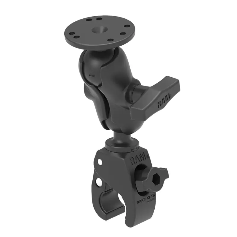 RAM-202-B-400U-2.jpg RAM Tough-Claw Small Clamp Mount with Round Plate Adapter - Short - Image 1