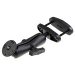 RAM® Double Ball Mount with 3" Square Post Clamp Base and 1/4"-20 Stud