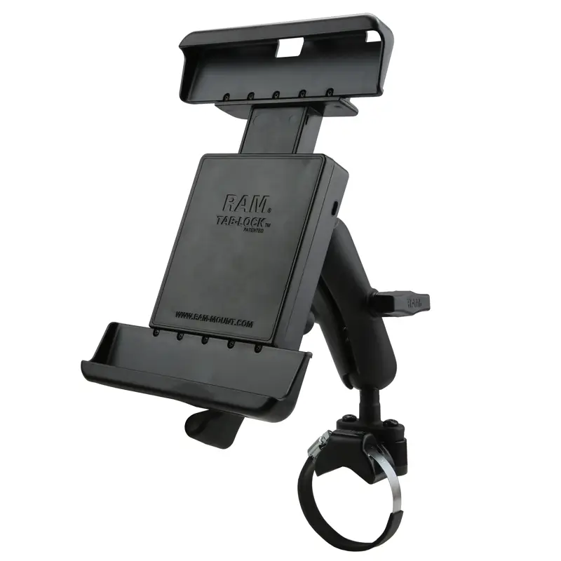 RAM-231Z-2-TABL25U.jpg RAM ATV/UTV Rail Mount for 10" Tablets with Heavy Duty Cases - Image 1