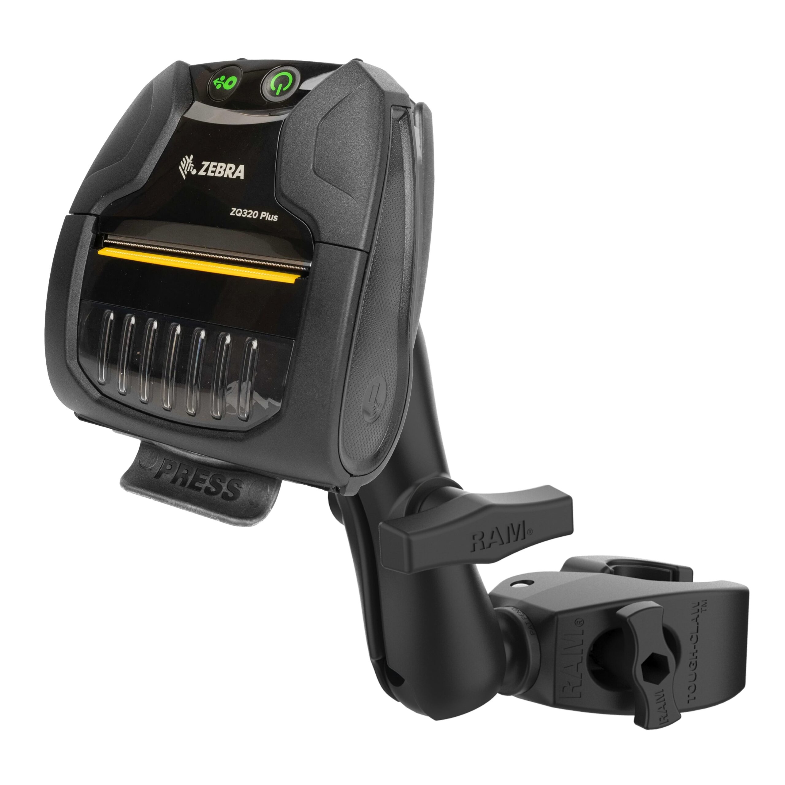 RAM-404-ZE27U.jpg RAM® Printer Mount for Zebra ZQ320 with Medium Tough-Claw™ - Image 1