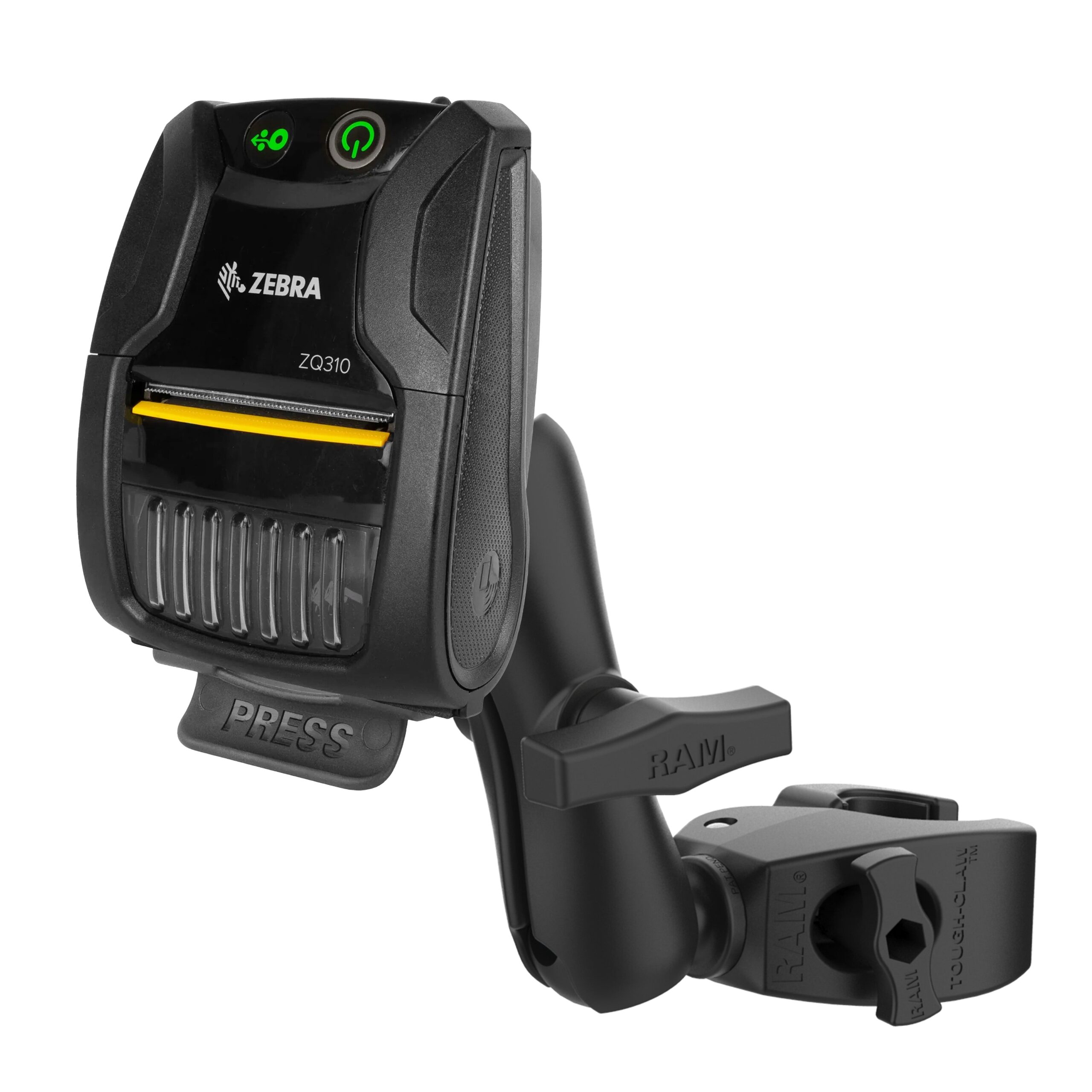 RAM-404-ZE28U.jpg RAM® Printer Mount for Zebra ZQ310 with Medium Tough-Claw™ - Image 1