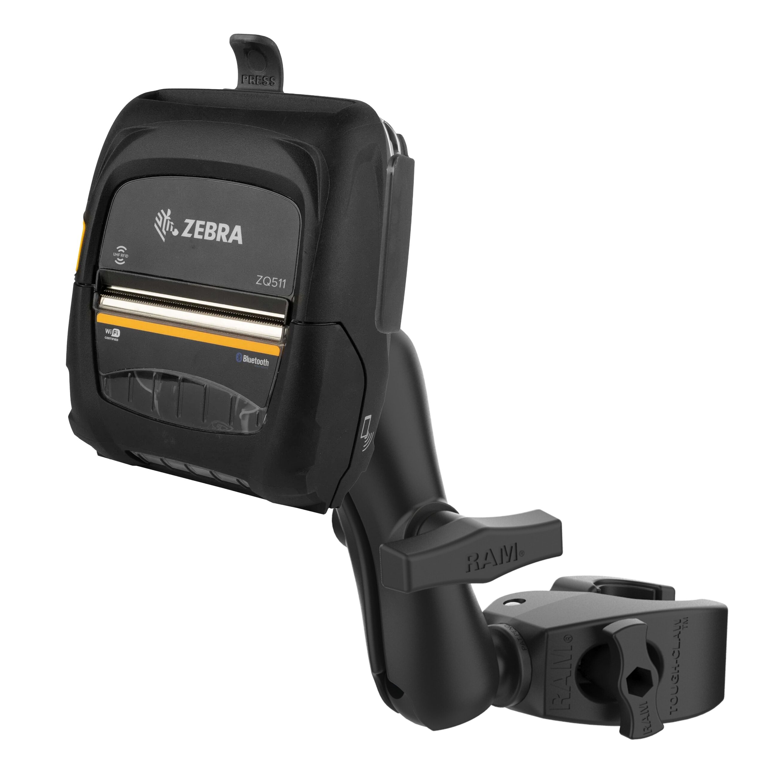 RAM-404-ZE29U.jpg RAM® Printer Mount for Zebra ZQ511 with Medium Tough-Claw™ - Image 1