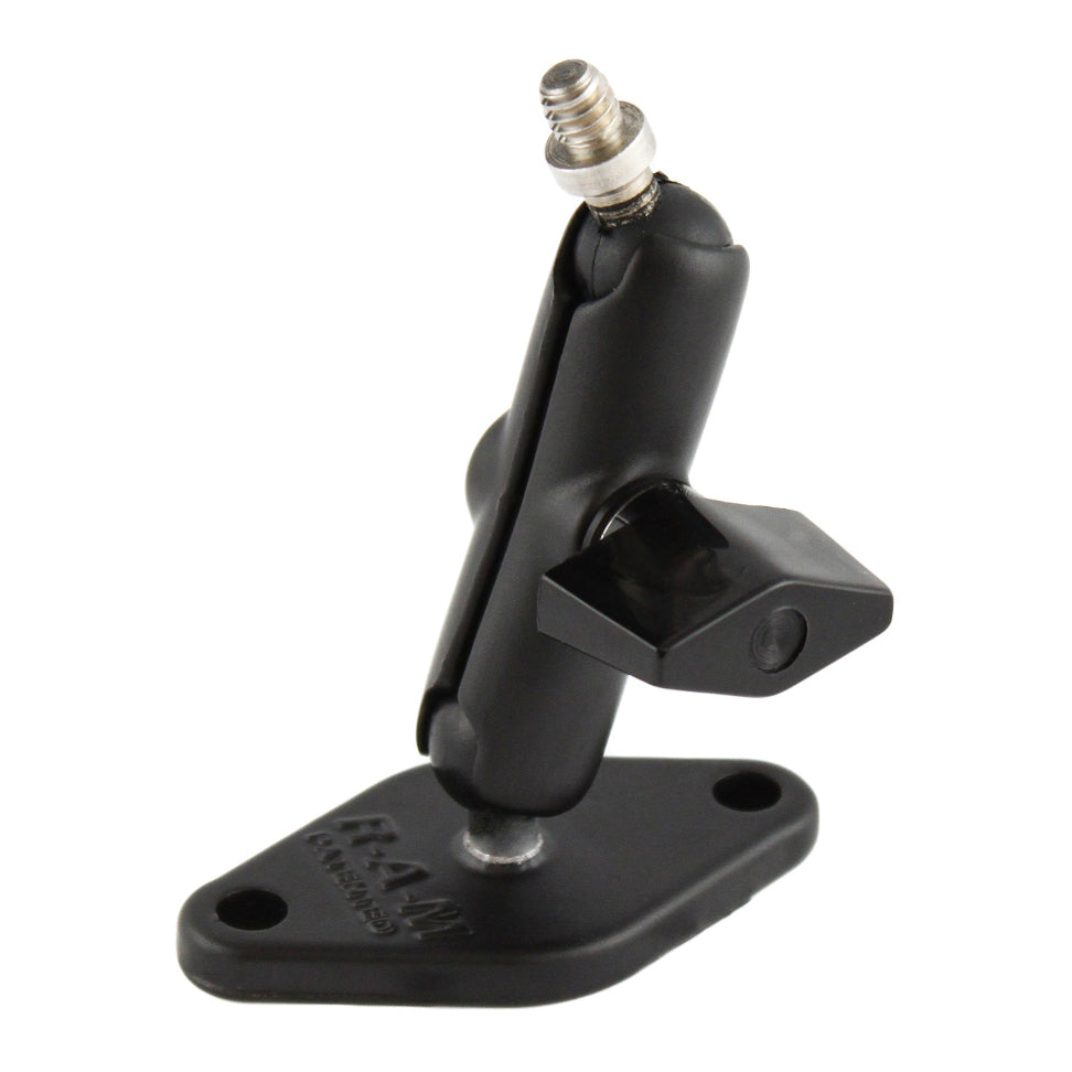 RAM-A-101AU.jpg RAM® Double Ball Mount with Diamond Plate and 1/4"-20 Stud - Image 1
