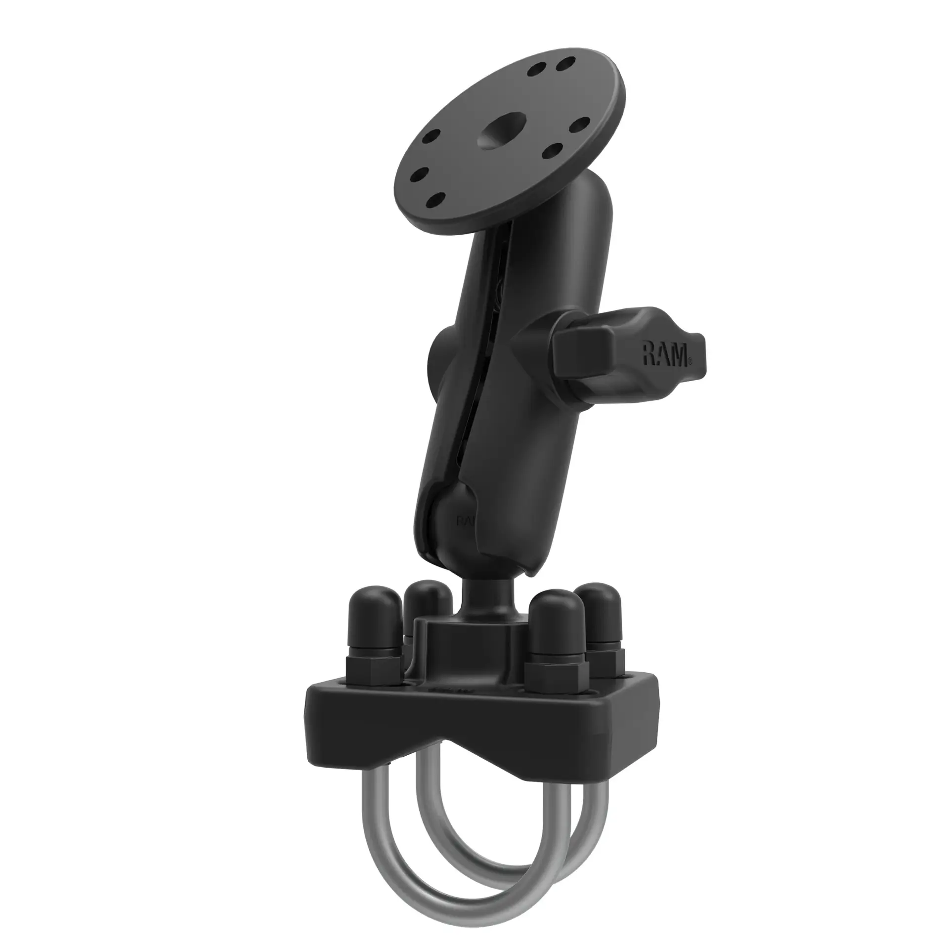 RAM-B-101-235U RAM Double U-Bolt Rail Mount for Smaller Rails - B Size Medium - Image 1