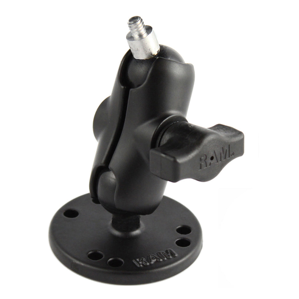 RAM-B-101-A-237U.jpg RAM® Drill-Down Double Ball Mount with 1/4"-20 Stud - B Size Short - Image 1
