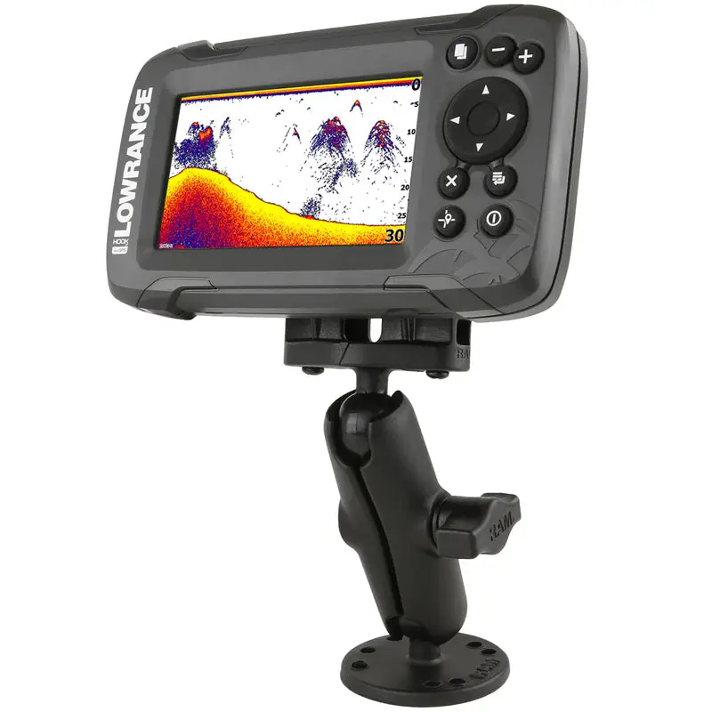 RAM-B-101-LO12 RAM Double Ball Mount for Lowrance Hook² & Reveal Series - Image 1