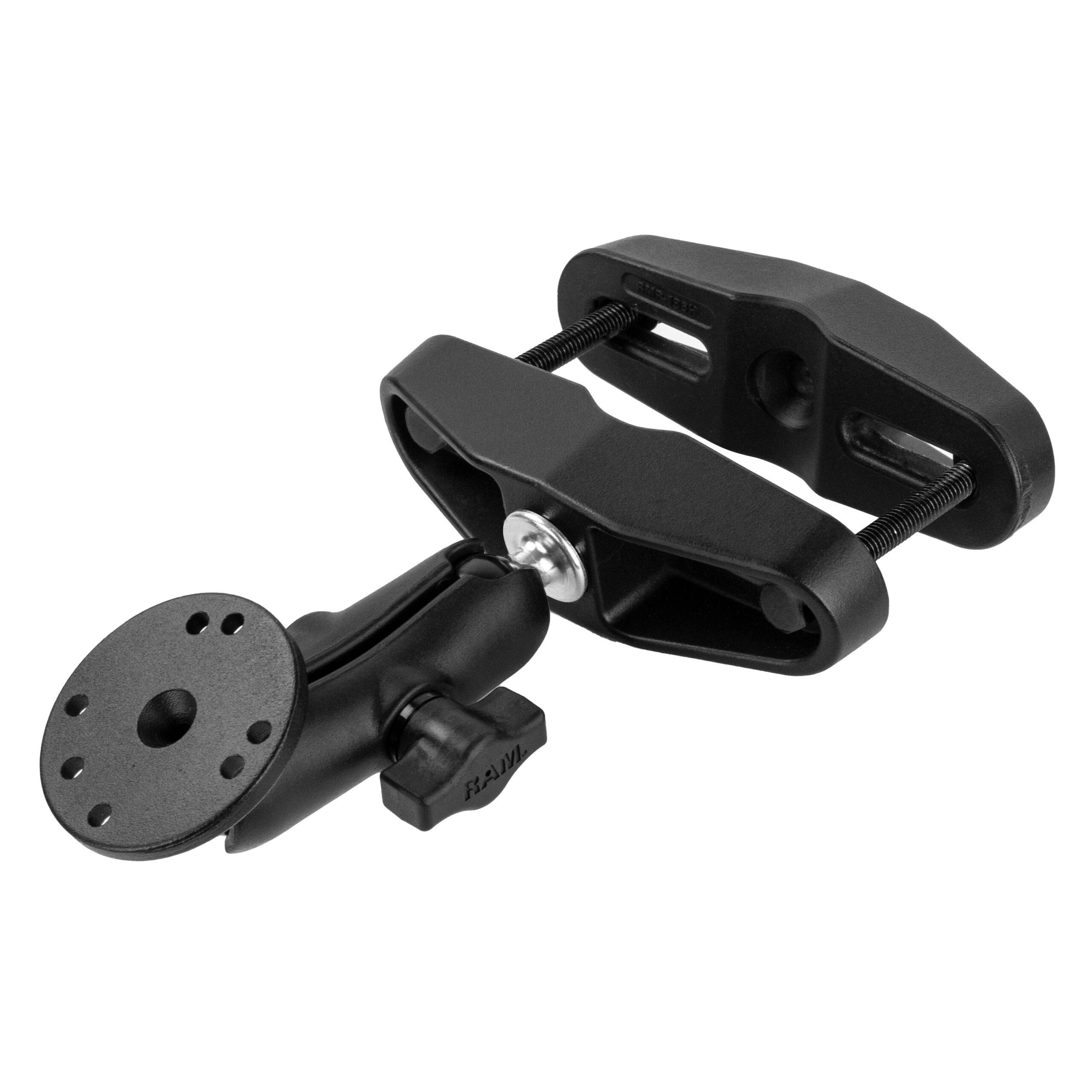 RAM-B-101U-247.jpg RAM® Universal Post Clamp Mount with Round Plate - B Size Medium Arm - Image 1