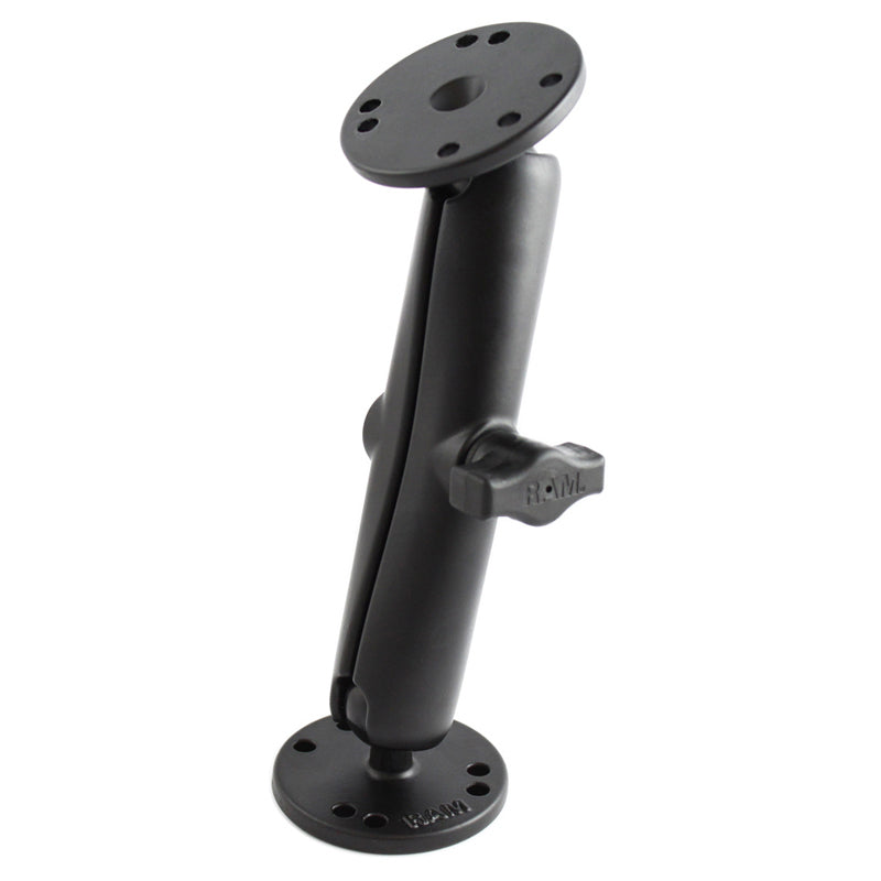 RAM-B-101U-C RAM Universal Double Ball Mount with Two Round Plates - B Size Long - Image 1