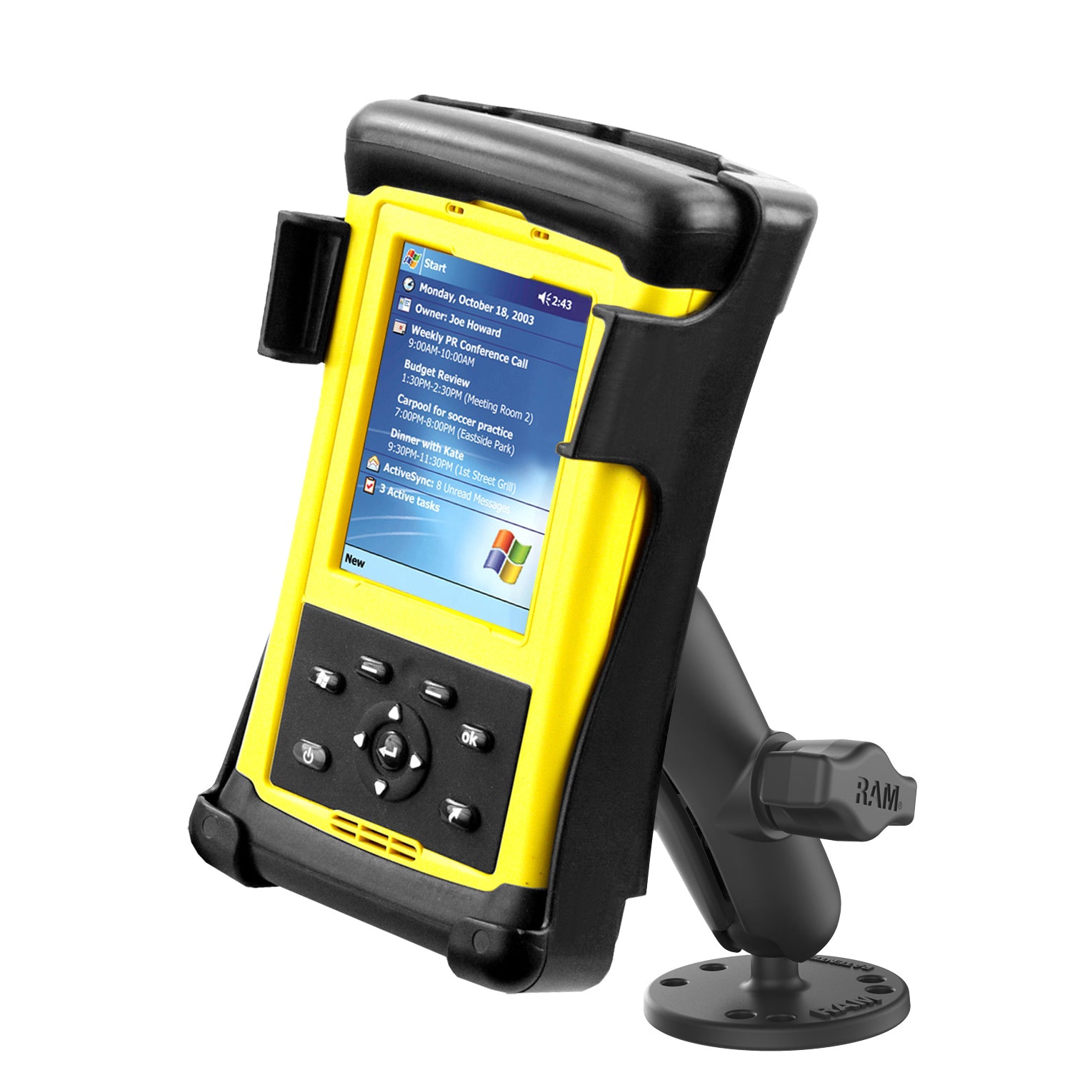 RAM-B-101U-TD1.jpg RAM® Drill-Down Double Ball Mount for Trimble Recon - Image 1