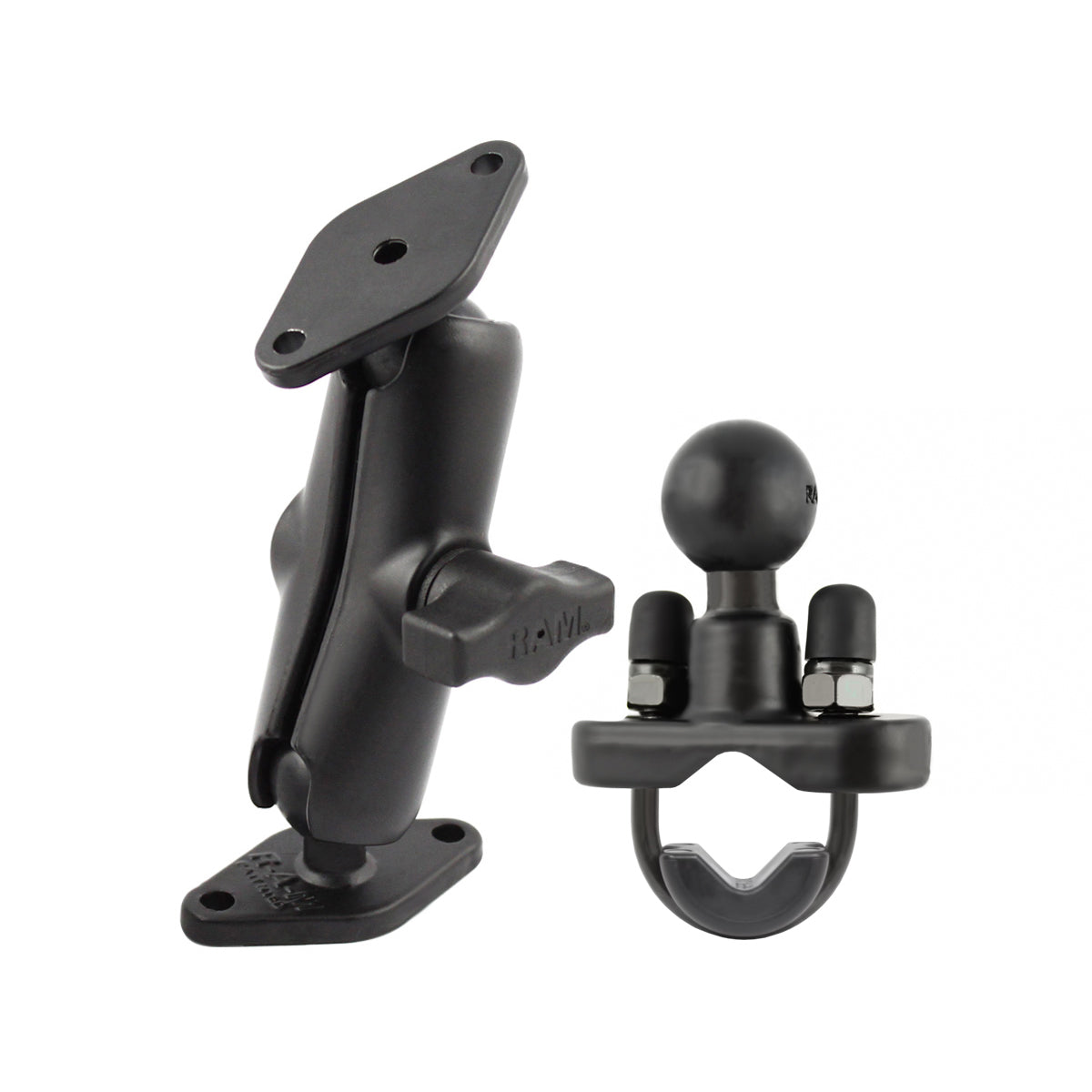 RAM-B-102-231ZU.jpg RAM® Double Ball Mount with Additional U-Bolt Base - Image 1