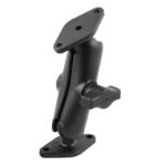 RAM Double Ball Diamond Plate Mount - B Size Medium