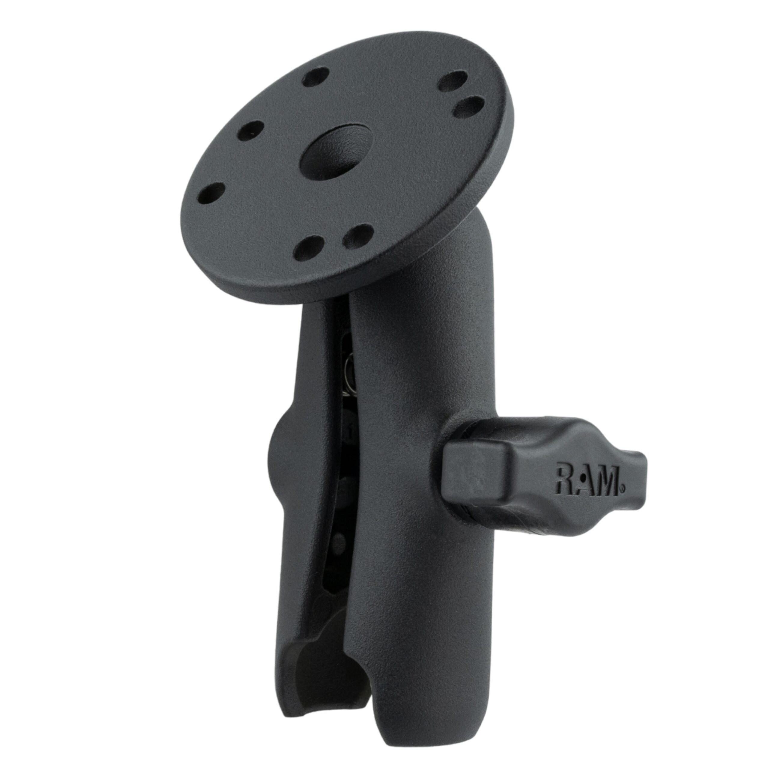 RAM-B-103U RAM Double Socket Arm with Round Plate - B Size Medium - Image 1