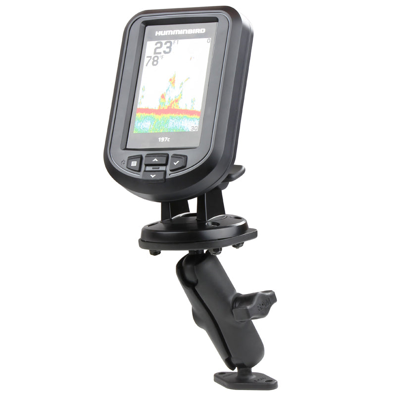 RAM-B-107-1U-238.jpg RAM® Double Ball Diamond Plate Mount for Humminbird Piranha + More - Image 1