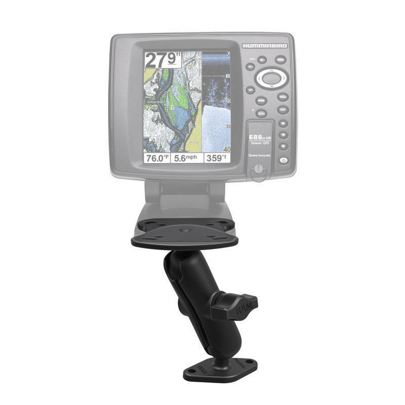 RAM-B-107U-238.jpg RAM® Fish Finder Diamond Plate Mount for Humminbird Devices - Image 1