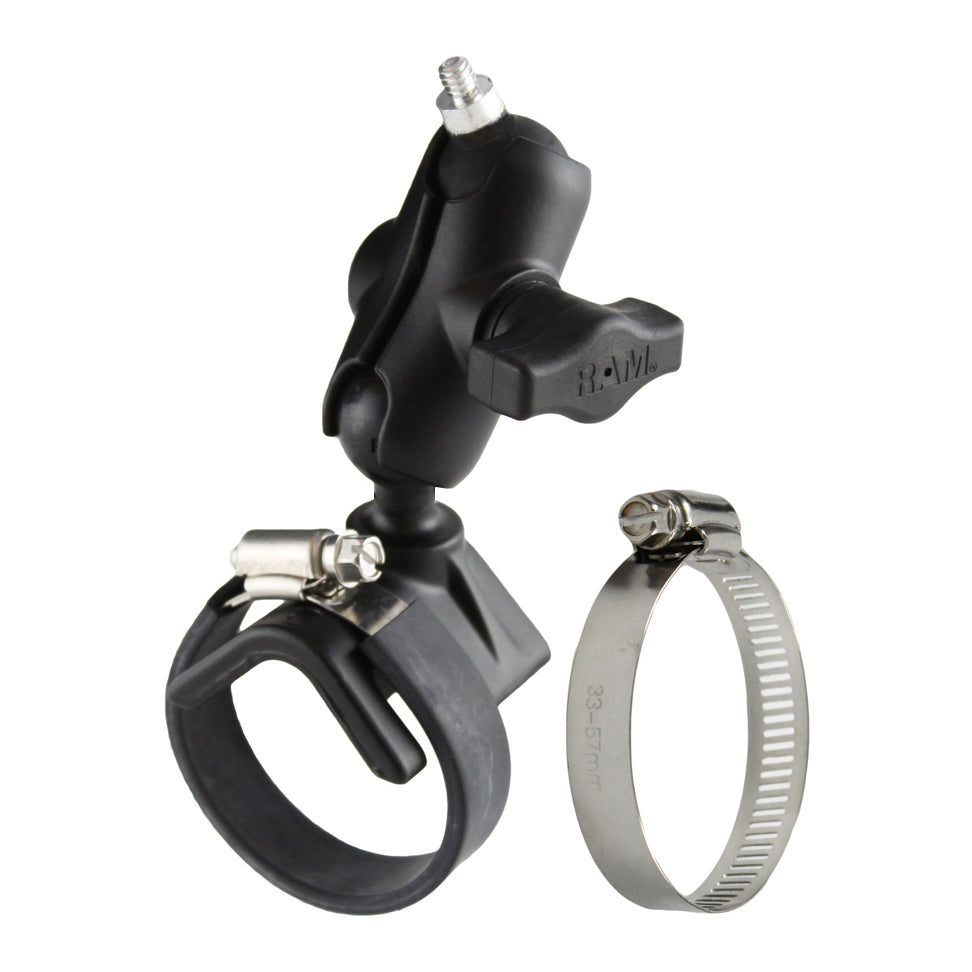 RAM-B-108B-A-237U.jpg RAM® Strap Hose Clamp Mount with 1/4"-20 Stud - Image 1
