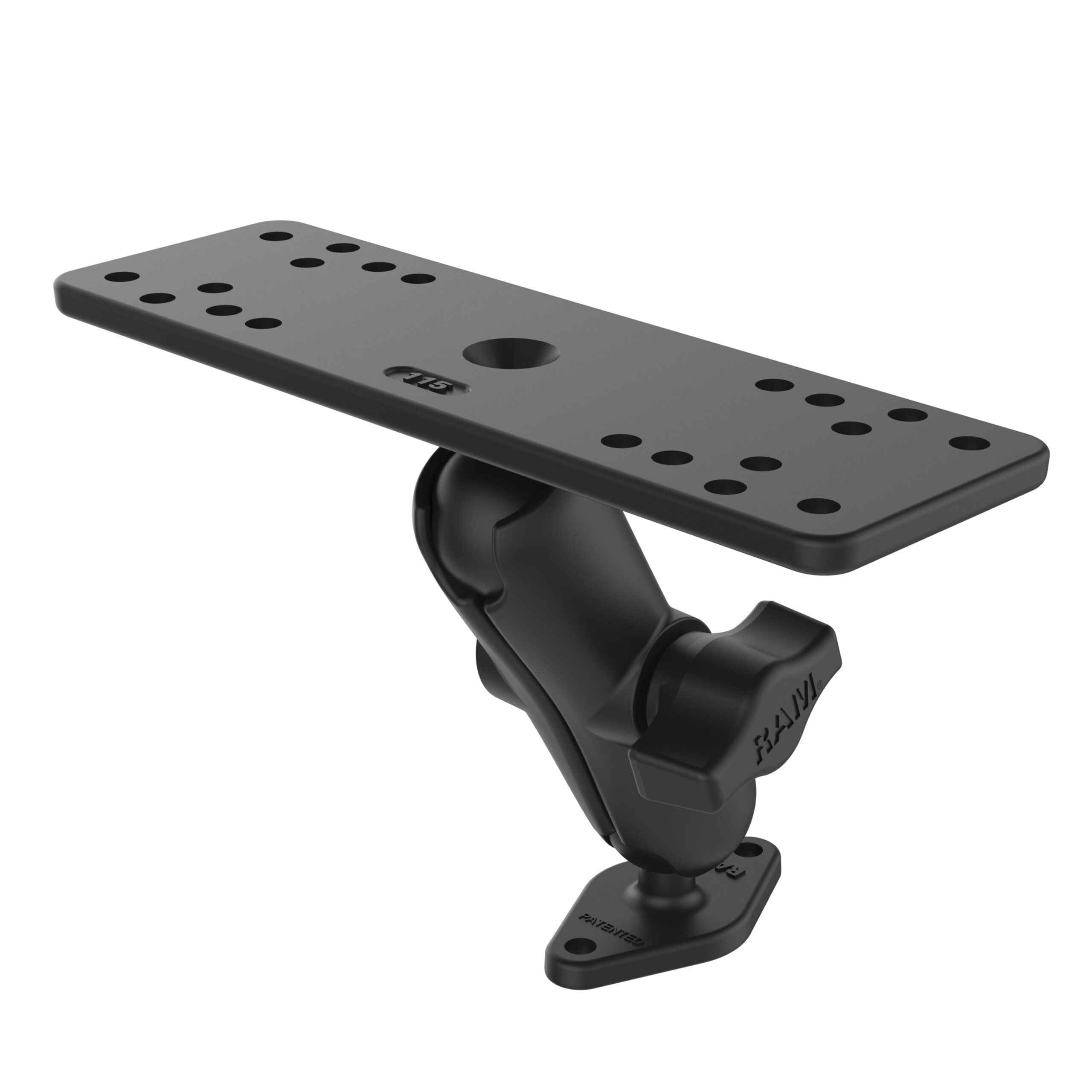 RAM-B-111-238U.jpg RAM® Universal Marine Electronic Mount with Diamond Base - Image 1