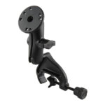 RAM Double Ball Yoke Clamp Mount with Round Plate - Medium