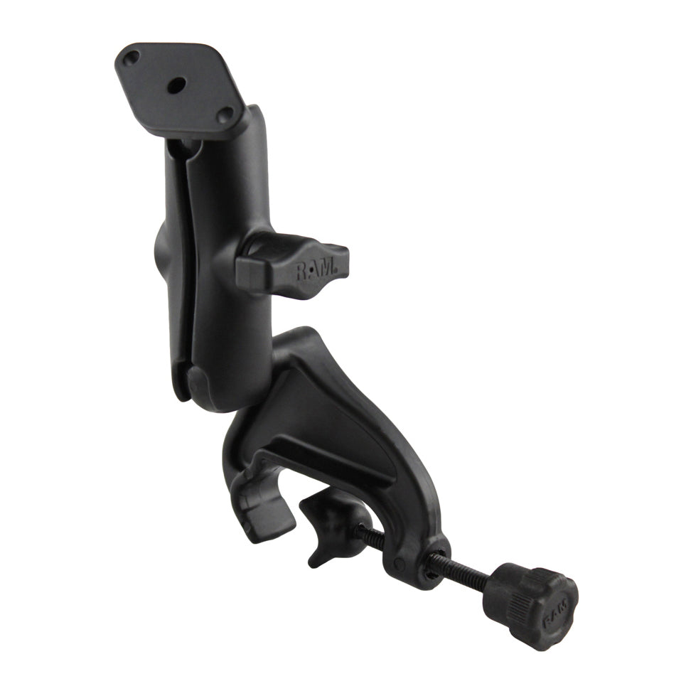 RAM-B-121-238U.jpg RAM Double Ball Yoke Clamp Mount with Diamond Plate - Medium - Image 1