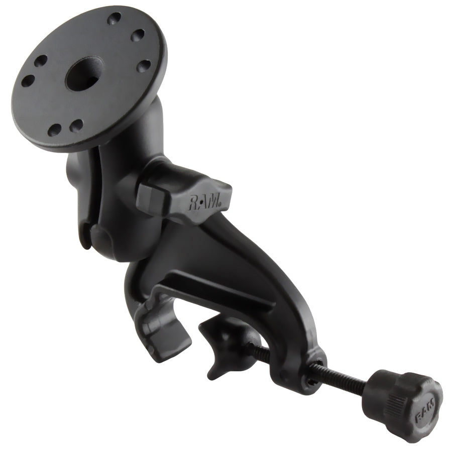 RAM-B-121-A-202.jpg RAM® Double Ball Yoke Clamp Mount with Round Plate - Short - Image 1
