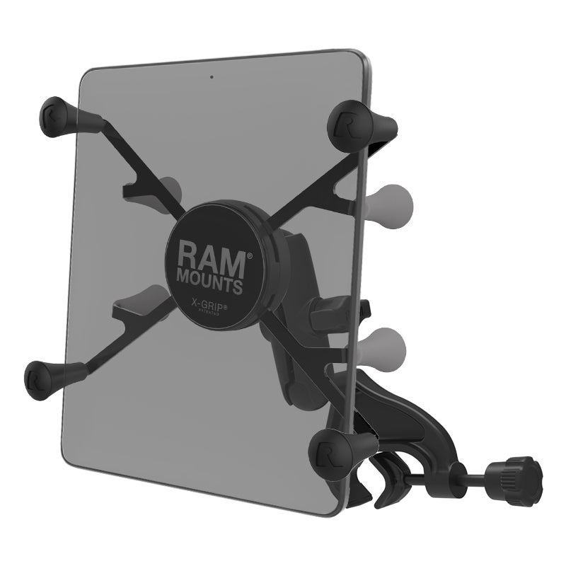 RAM-B-121-UN8U.jpg RAM® X-Grip® Mount with Yoke Clamp Base for 7"-8" Tablets - Image 1