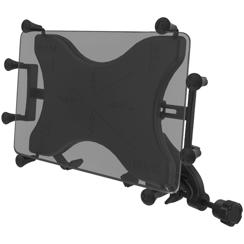 RAM-B-121-UN9U.jpg RAM® X-Grip® Mount with Yoke Clamp Base for 9"-11" Tablets - Image 1