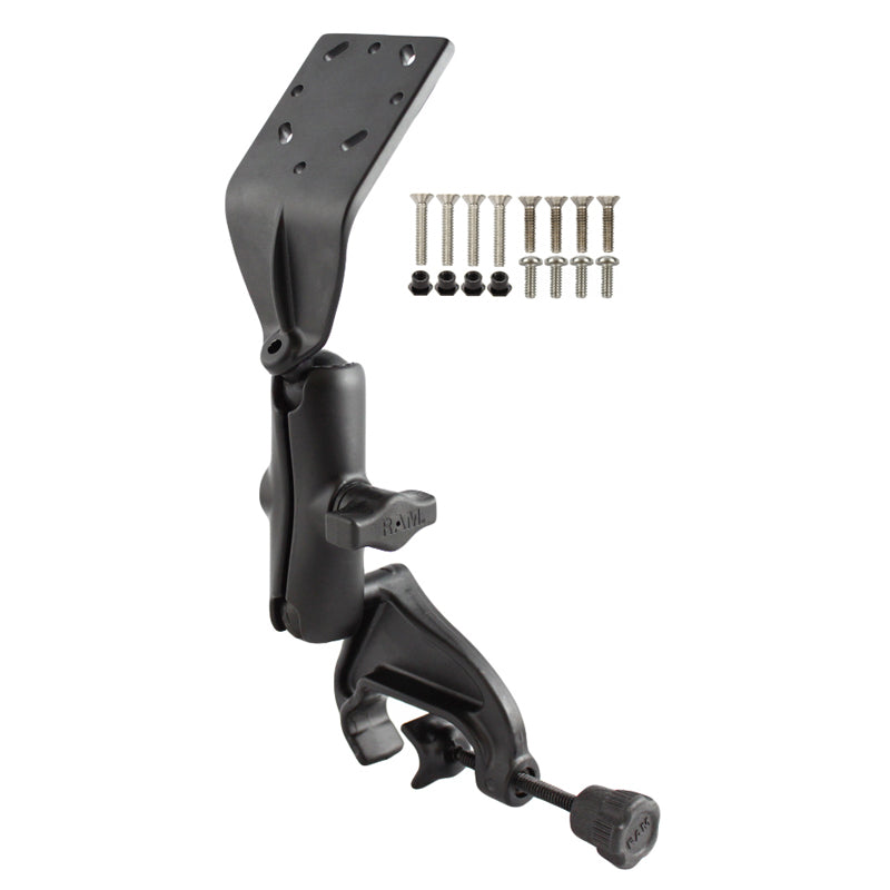 RAM-B-125-G1U.jpg RAM® Double Ball Yoke Mount with Angled Plate & Garmin Mounting Hardware - Image 1