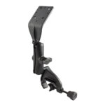 RAM® Double Ball Yoke Clamp Mount with Angled Extension Plate - Medium