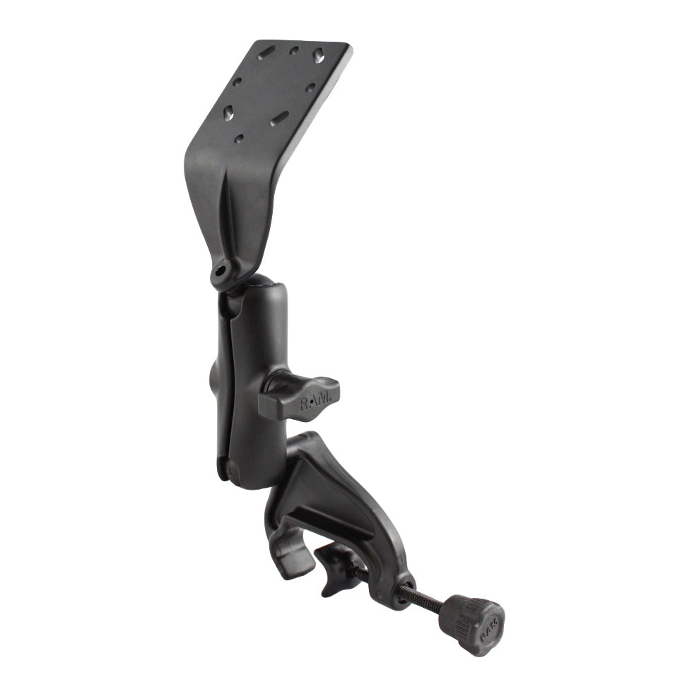 RAM-B-125U.jpg RAM® Double Ball Yoke Clamp Mount with Angled Extension Plate - Medium - Image 1